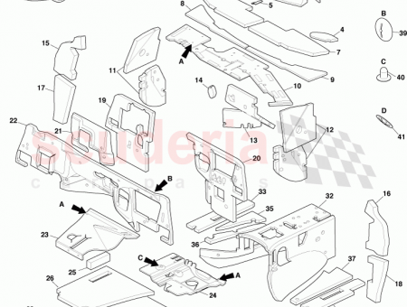 Photo of NVH FOAM PAD ASSY FENDER LH LOWER AD43…