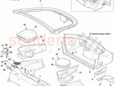 Photo of Shim Side Rear Trunk Tub to Damper Tray…