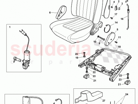 Photo of SLIDER BAR RH FRT SEAT BELT 80…