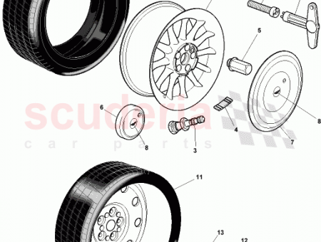 Photo of ASSY WHEEL NUT S STL CAP 36…