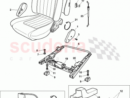 Photo of Cover squab mechanism inner LH…