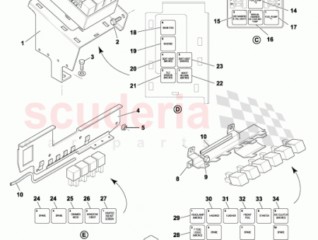 Photo of ASSY BRACKET REAR FUSE BOX 37 121134…