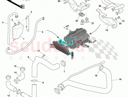 Photo of Hose assy Heater Inlet LHD AY93 18D334…