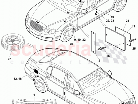 Photo of STICKER WARNING SAFETY PRECAUTIONS THE VEHICLE IS EQUIPPED…