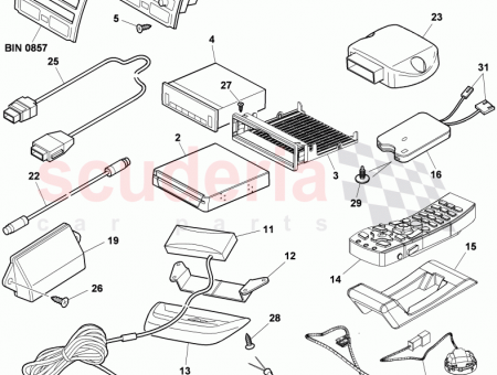 Photo of loudspeaker electrical parts for road toll system 3W0…