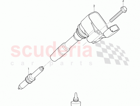 Photo of ignition coil with spark plug connector for service…