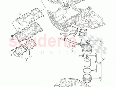 Photo of filter element with gasket also use 057 198…