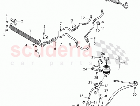 Photo of suction pipe power steering 3W0 422 887…