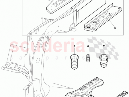 Photo of body shell sectional part floor plate D 23…