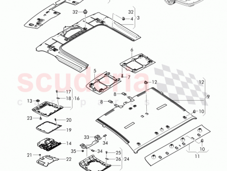 Photo of overhead console 3Y5 868 725…