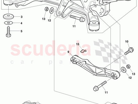 Photo of sub frame with rubber mounting D 18 02…