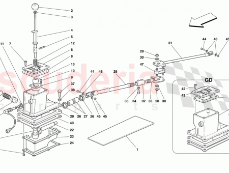 Photo of FRONT CONTROL BAR FOR GEAR BOX…