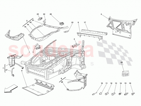 Photo of L H PLATE FOR FRONT HOOD BONNET HINGE…