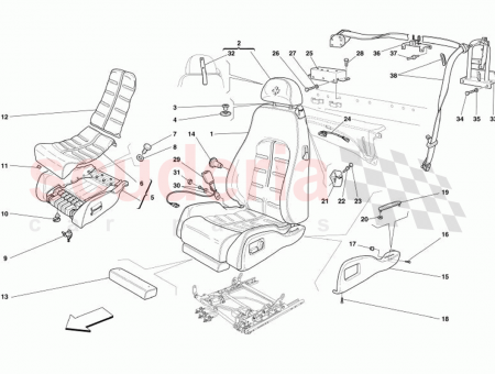 Photo of OUTER MOULDING L H SEAT…