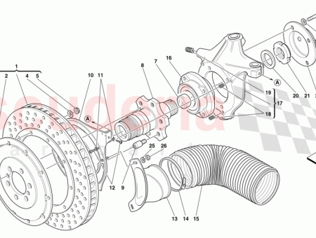 Photo of R H FRONT BRAKE DISC WITH FLANGE…