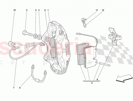 Photo of KIT OF FRONT PADS WITH SPRING FOR CALIPERS…