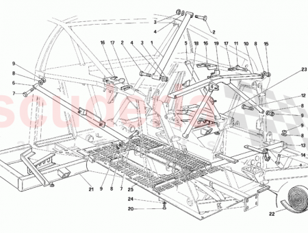 Photo of L H rear exchanger support…