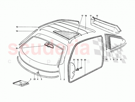 Photo of Frame for left rear glass…