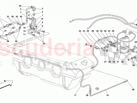 Photo of PIPE FROM RH UNION TO ANTIEVAPORATION VALVE…