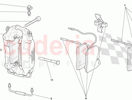 Photo of REAR LH CALLIPER WITH PADS…