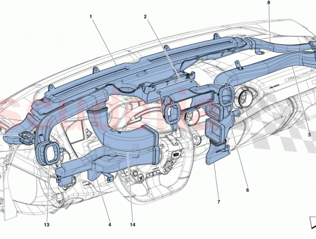 Photo of DRIVER SIDE FOOTWELL AIR DUCT…