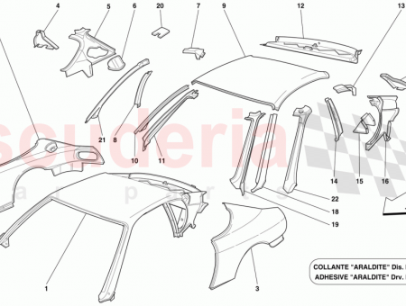 Photo of RH OUTER TRIM FOR WINDSHIELD VERTICAL ROD…