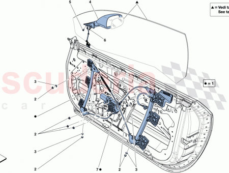 Photo of FRONT LH DOOR POWER WINDOW MECHANISM…