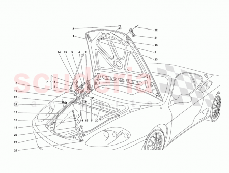 Photo of SHEETED COMPLETE FRONT HOOD BONNET…