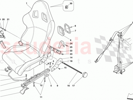 Photo of COMPLETE LH SEAT GUIDE…