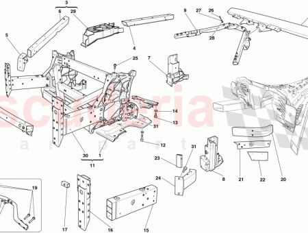 Photo of LH UPPER EXTERNAL DIAGONAL FIREWALL BRACE…