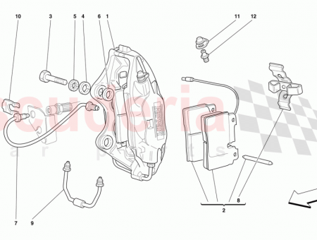 Photo of PIPE TO R H FRONT CALIPER…