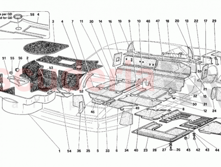 Photo of Sound insulation for LH rear side floor…