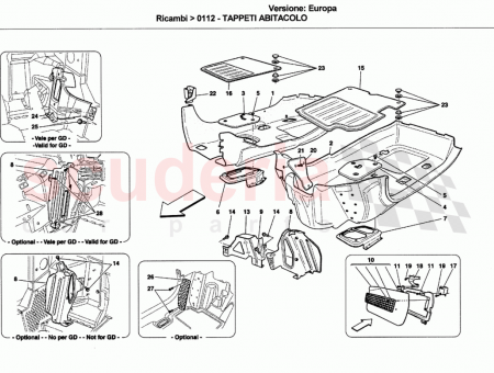 Photo of TAPPETO MOBILE LATO PILOTA Standard No per GD…