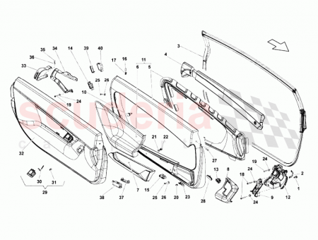 Photo of LH DOOR PANEL ASSEMBLY WITH PREDISPOSITION FOR LOUDSPEAKER…