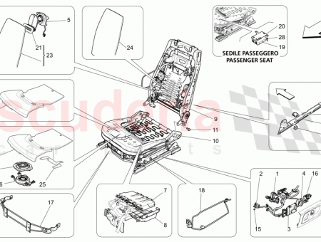 Photo of FRONT CUSHION FRAME FRONT SEATS WITH ELECTRICAL ADJUSTMENT…