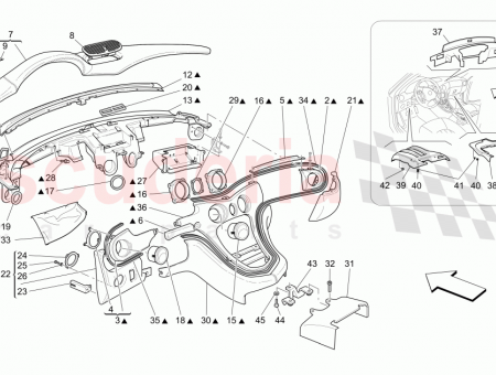 Photo of DASHBOARD ASSEMBLY BLU MEDIO MEDIUM BLUE 364015383 BLU…