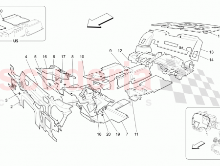 Photo of LH FRONT FOOTBOARD INSULATION…