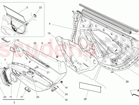 Photo of RH REAR DOOR GLASS SCRAPER GASKET REAR SOLAR…