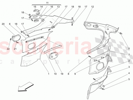 Photo of COMPLETE R H UPPER POST COVERING CUOIO HIDE…