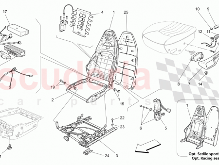 Photo of SEAT BACK PANEL GRIGIO CHIARO LIGHT GREY 364015381…