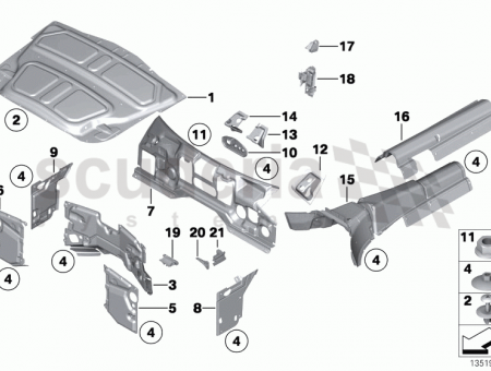 Photo of AC sound insulation front right 51 48…